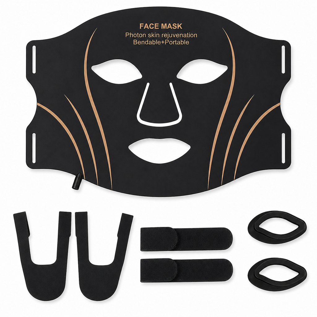 LED Face Mask - Professional 7-Color Light Therapy for Flawless Skin