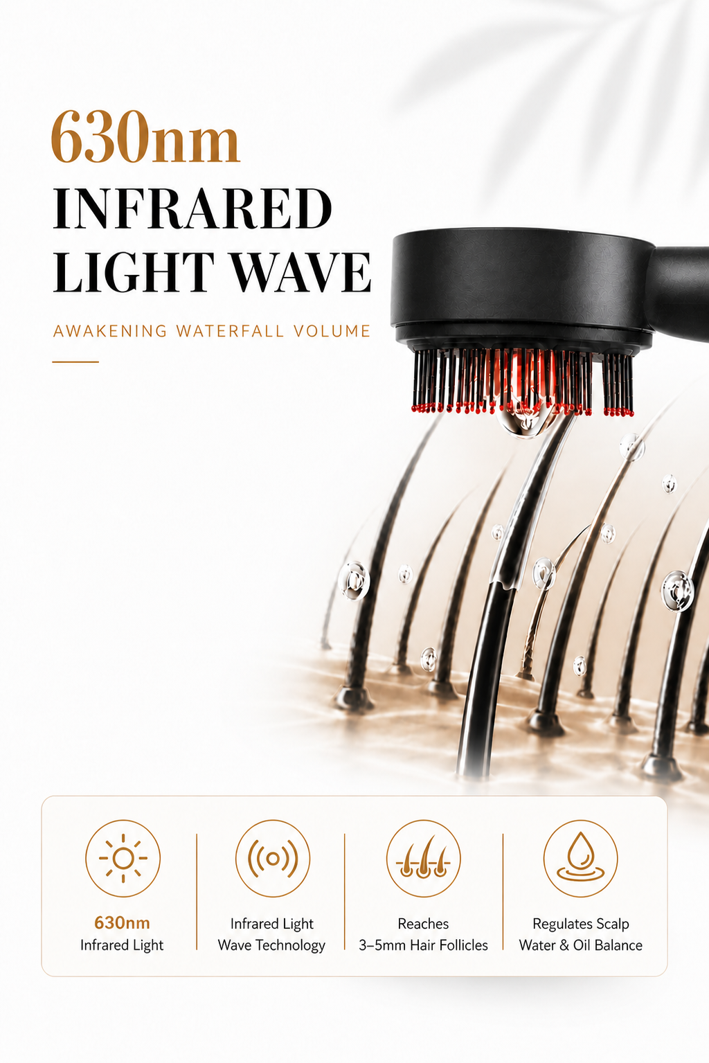 Red Light Scalp Massager – Hair Growth & Deep Care