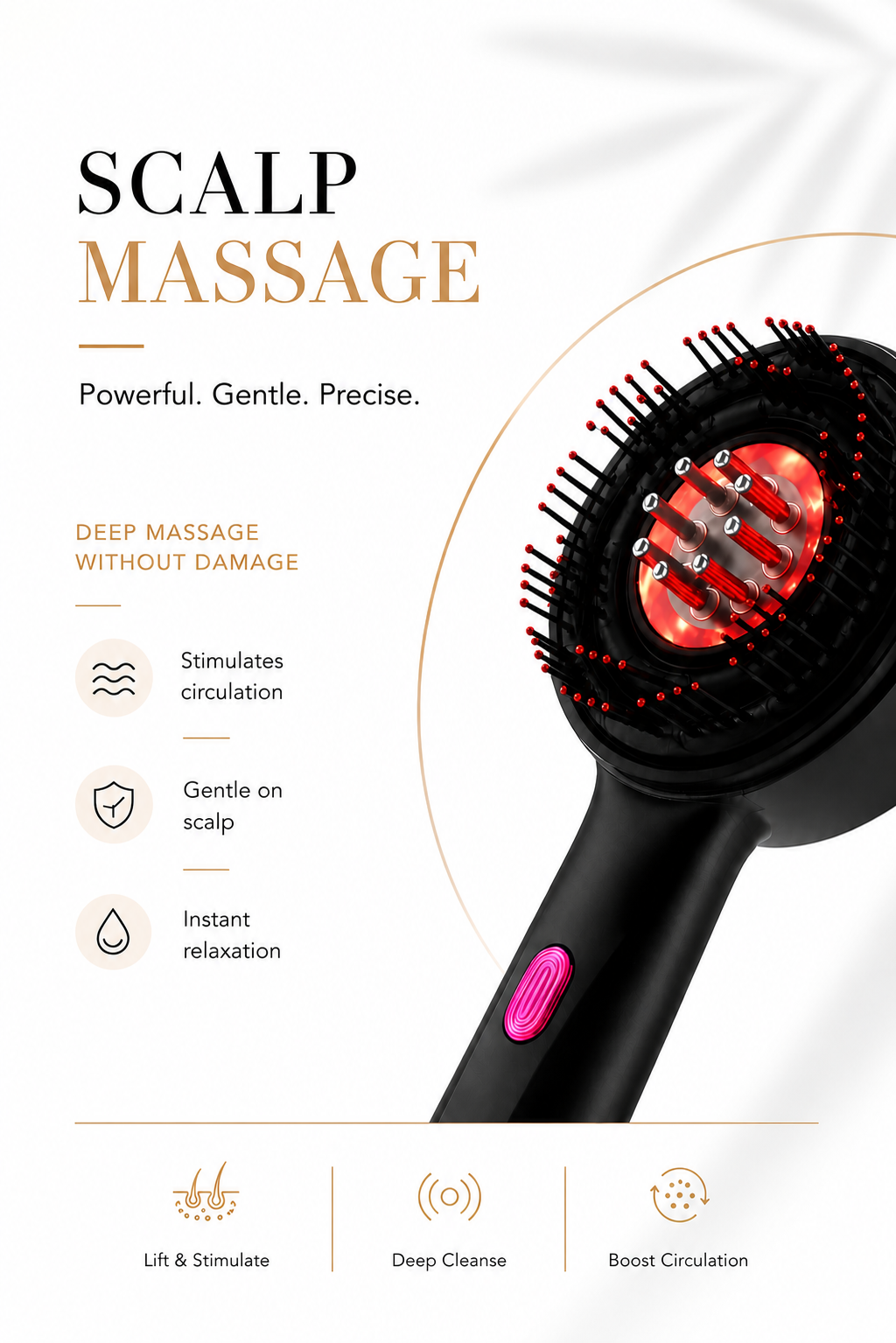 Red Light Scalp Massager – Hair Growth & Deep Care